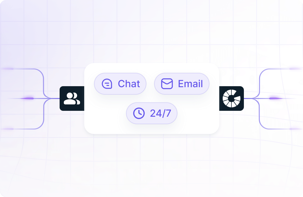 An active customer support chat window demonstrating rapid human agent response times.